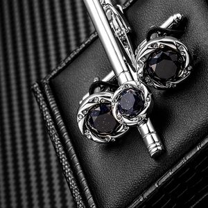 Cuff Links KFLK jewelry High Quality necktie clip for tie pin for mens tie bars cufflinks tie clip set guests Brand cuff links buttons 230419