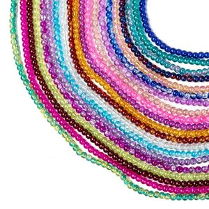 Perline Altri accessori per gioielli con perline colorate in vetro floreale a 20 colori all'ingrosso per realizzare altro