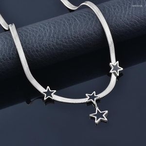 Kedjor leker rostfritt stål halsband för kvinnliga stjärnor tillbehör mode smycken 2023 ankomst present flickvän 334 lk6