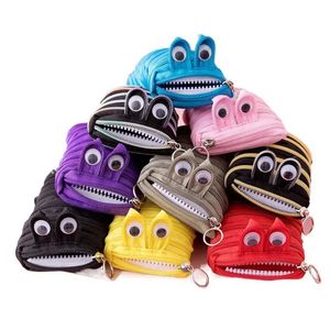 Cute Caterpillars Monster Zipper Pencil Bag Studente creativo Scatola per cancelleria di grande capacità i0419