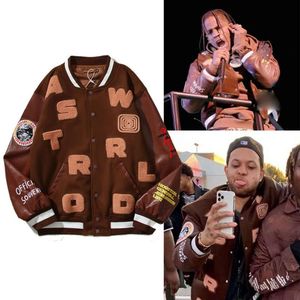 Tasarımcı Erkek Ceketler Moda Br Coat Dış Giyim Travi Scotts TS Cactus Jack Ceket Beyzbol Jersey Amerikan Yüksek Sokak Ceket