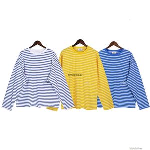 Designerska odzież moda Tshirt luksusowe męskie koszulki 2023 Wiosenna jesień Nowy produkt Rhude Mens Printed High Street Lose Bottom koszulka z długim rękawem