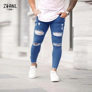 Calça de festa de aniversário casual de jeans masculino