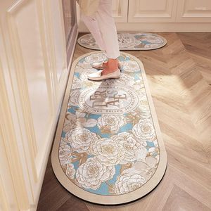 Dywany Nordic drukowane maty kuchenne chłonne podkładki do suszenia antypoślizgowa długa mata podłogowa do salonu wycieraczka wejściowa Home Decor Alfombra