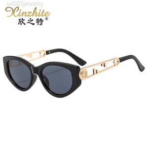 Vercaces Sonnenbrillen Damen Designer Versache Sonnenbrillen Mann Personalisierte Schönheit Kopfdekoration Sonnenbrille Personalisierter kleiner Rahmen Katzenaugen S