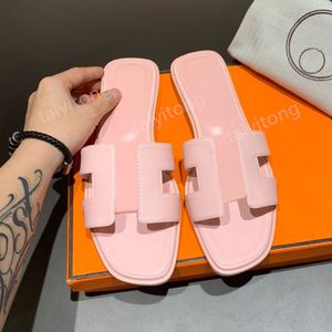 Women Slippers Designer Leather Sandals Summer Flat Sandals Flip Flop Crocodile Skin Slides Ladies Beach Sandal Slipper With Box