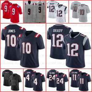 10 Drake Maye Ezekiel Elliott 9 Matthew Judon Jersey de futebol Gonzalez Tom Brady Mac Jones Juju Smith-Schuster Kendrick Bourne Rhamondre Stevenson Mike