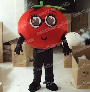 Halloween Tomato Mascot Costumes Cartoon Theme Character Carnival Unisex Adults Size Outfit Christmas Party Outfit Suit For Men Women