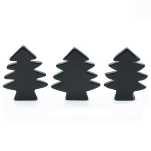 Anhänger Halsketten 3 Stück Obsidian Heilkristallsteine Mini Weihnachtsbaum Schreibtisch Ornament Taschenstein Home Office Dekoration Dro Dhbqo