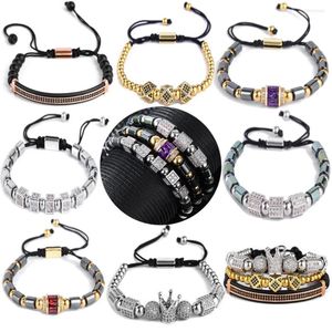 Charm Bracelets Boho Yoga Natural Stone Beads Adjustable Bracelet Stretch Gemstones Dainty For Women Men Cuff Drop