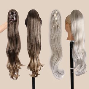 Syntetyczny pazur klip kucyk ponytail Warunki włosy długie kręcone włosy naturalny kucyk kręconych włosów ogon dla kobiet
