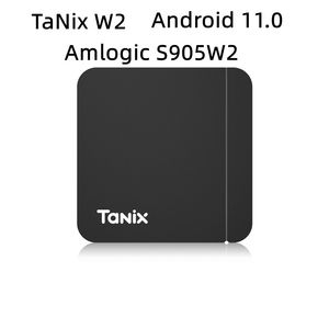 Tanix W2 Android 11.0 TV Box Amlogic S905W2 4GB 32GB 2G 16G TVBOX H.265 3D AV1 BT 2.4G & 5G Dual Wifi 4K HDR Youtube Media Player Set Top Box