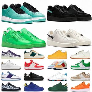 Damen Herren Low-Top-Designer-Freizeitschuhe Offs Brooklyn 1s White Skeleton Terror Squad Black Out Tiffany Burgundy Crush Af 1 Cactus Jack Trainers Plateau-Sneaker