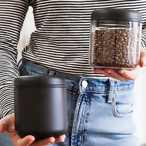 フードジャーキャニスターフェローATMOS Airtight Coffee Tea Container Storage Canister set Coffee Bean Jarタンク真空密閉缶0 4L 0 7L 1 2L 230418