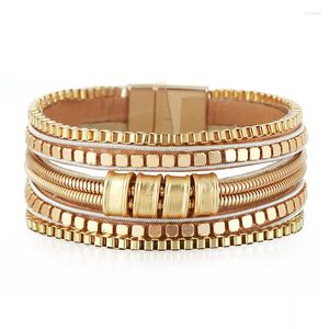 Armreif Punk Hip Hop Mehrschichtiges Kettenarmband für Frauen Mädchen 2023 Bohemian Boho Schmuck