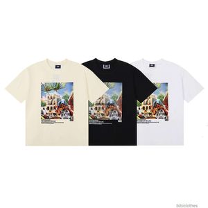 Kith 티셔츠 디자이너 오리지널 품질 패션 의류 TSHIRT 고급 남성 캐주얼 티 트렌드 브랜드 순수면 짧은 슬리브 티셔츠 남성 여성