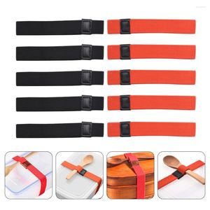 Dinnerware Sets 10 Pcs Bento Box Strap Luggage Straps Tie Belt Sushi Carrier Polyester Down Travel