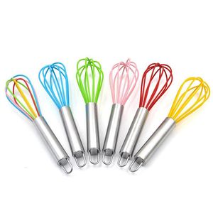 Äggverktyg Rostfritt stålhandtag Beater Whisk Baking Manual Sile Cream Butter Eggs Tool Deg Mixer Kök Tillbehör Drop de Dhgarden Dhemt