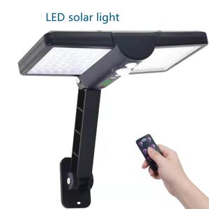 Floodlights 90LED Solar Wandleuchten Doppelseitige Wasserdichte Bewegungssensor Sicherheitsleuchten für Garten Garage Yard Wandleuchte Einstellbares warmweißes Tageslicht