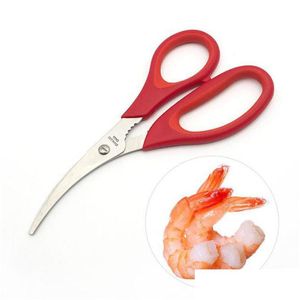 Forbici da cucina Aragosta Gamberi Granchio Frutti di mare Cesoie Snip Shell Strumento Drop Delivery Casa Giardino Sala da pranzo Coltelli Accessori Dhgarden Dh1No