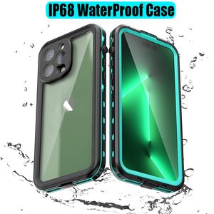 IP68 Wodoodporna obudowa telefoniczna dla iPhone'a 15 14 13 12 11 Pro Max XS Max XR SE 78 Case Redpepper Cover Nurkowanie Podwodne pływanie sporty na zewnątrz