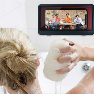 Wodoodporna skrzynka telefonu komórkowego na ścianę domową samoprzylepny uchwyt na ekran dotykowy łazienka