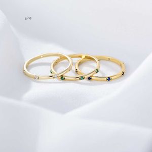 2023 Nya designer ringband ringar S925 Sterling Silver Fashion Simple Zircon Style Women's Diamond Hand Jewelry SS6R