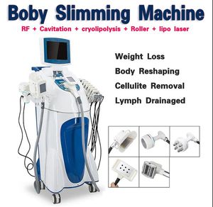 Roller massage Body Sculpting Machine weight loss vacuum slimming lipoLaser skin tightening cavitation RF therapy cryolipolysis fat freezing