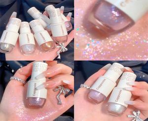 6 färger Glitter Liquid Eye Shadow Highlighter Waterproof Pearlescent Shiny Eyeshadow Sequin Lying Silkworm Makeup Cosmetics8534038