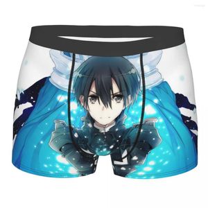 Трусы классной меч онлайн Sao Kirigaya Kazuto Yuuki Asuna Homme Prandies Shorts Boxer Sworks Человек -нижнее белье сексуально