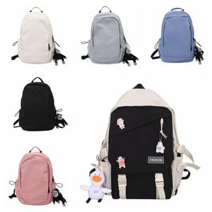 LULU Backpacks with Logo Travel Fashion Backpack Designer Harajuku Canvas Casual Backpack Middle School Bag Street Computer Bags Outdoor Bookbag BC626