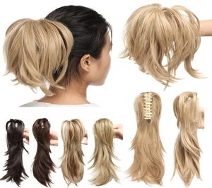 12 -Quot Hair Piece Pazur na kucyku Syntetyczny klips do włosów w przedłużanie włosów Kucyk ogon Bendable dla kobiet3726717