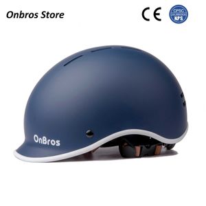 Cycling Helmets Onbros Adults Bicycle Helmet For Roller Skating Cycle Skateboard City Caps Urban Electric Scooter Bike Helmets P230419