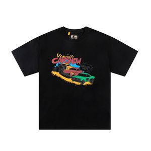 Новый классический дизайнер Tshirt Gallersy Womens and Mens Fitts Print Print Print Print и автомобили футболка роскошные женщины футболка