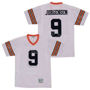 High School Football 9 Sonny Jurgensen Jersey New Hanover Moive Breattable Team White Pure Pure Cotton College Retro All Stitched For Sport Fans Pullover Uniform