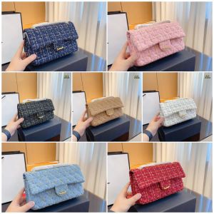 Womens Purses Handbags Designer Winter Woolen Chain 23P Luxury Woman Chaneity Handbags Tote Bags Autumn Multi Color Crossbody Bags