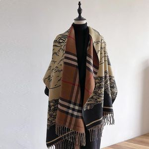 Designer Scarf Wool Top Super Pure Pure Mens Scarf Womens Soft Advanced Fabrics Luxury Style Långtryckt sjal storlek188-65