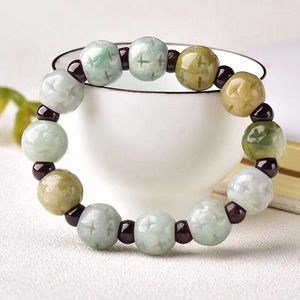 Strand Drop Natural Stone Bracelets 13mm Carved Lotus Bead For Men Women Bracelet Fashion Jewelry