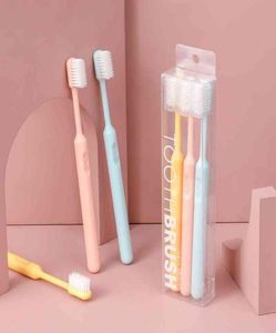 3PcsSet Eco Friendly Toothbrush Wheat Straw Handle Bamboo Charcoal Bristle Adult Soft Ultra Fine Bristles Toothbrushes VTMTB19643145594