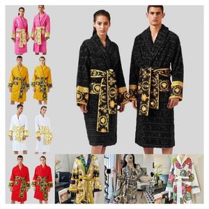 Brand designer sleepwear gowns bathrobes unisex 100% cotton night robe good quality robe luxury robe breathable elegant women clothing 18 colors M-3XL