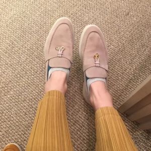 Klassische Damen Herren Casual Dress Schuhe Kaschmir Loafer Designerschnalle runde Zehen Flacher Absatz Freizeitkomfort Vier Jahreszeiten Damenschuh