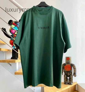 Fashion Hoodies Baleng T-shirts Designers Winter New Green Short Sleeve T-shirt SRU1 M107 YWMM