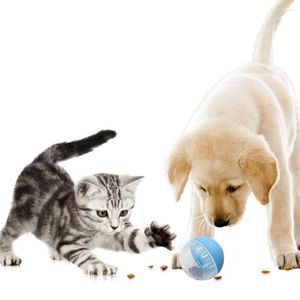 猫のおもちゃペット犬の漏れフードボール調整可能なアンチチョークスローフィーダートリートディスペンサーIQトレーニング教育おもちゃ