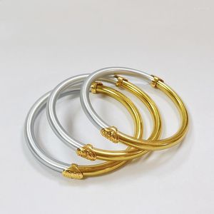 Bangle Luxury Foil Gold Color Bangles For Women Armband Rhinestone Girls Shiny Silicone Charm Gift Par Handsmycken