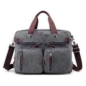 Портфели Холщовый портфель большой емкости Мужская сумка-мессенджер модная дорожная сумка через плечо для подростков стильные сумки