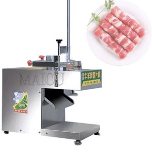 Desktop Frozen Meat Cutting Machine For Futton Roll Beef Roll Slicer Machine