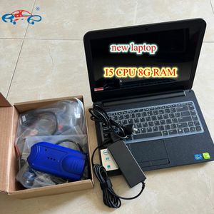 Nexiq USB Bağlantı 2 Ağır Hizmet Kamyonu Teşhis Araç Kodu Tarayıcısı 125032 I5 CPU ile Yeni Dizüstü Bilgisayar 3421 8G Süper 480GB SSD Tam Kablolar