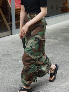 Юбки Sifreyr Packtry Patchwork Smouflage Юбка Женщина мода высокая талия с прямой макси женской уличной одежды. Случайные наряды 230420