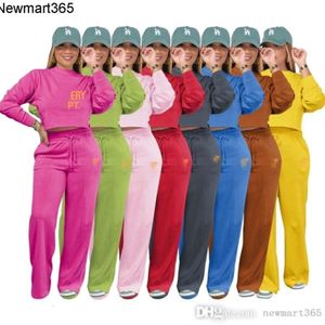 Damen Trainingsanzüge Zwei Stücke Set Designer 2023 Neue Pullover Set Verdickt Langarm Casual Herbst Winter Sportswear 8 Farben