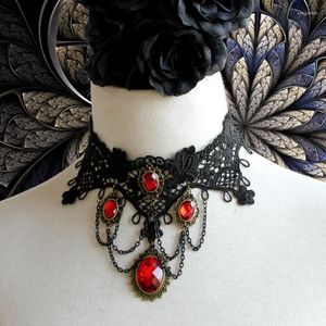 Choker Retro gioielli in pizzo vampiro catena collo esagerato punk collana nappa commercio estero